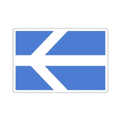 Flag of Lawrence, Massachusetts - STICKER Vinyl Kiss-Cut Decal 4 Inch White - The Sticker Space