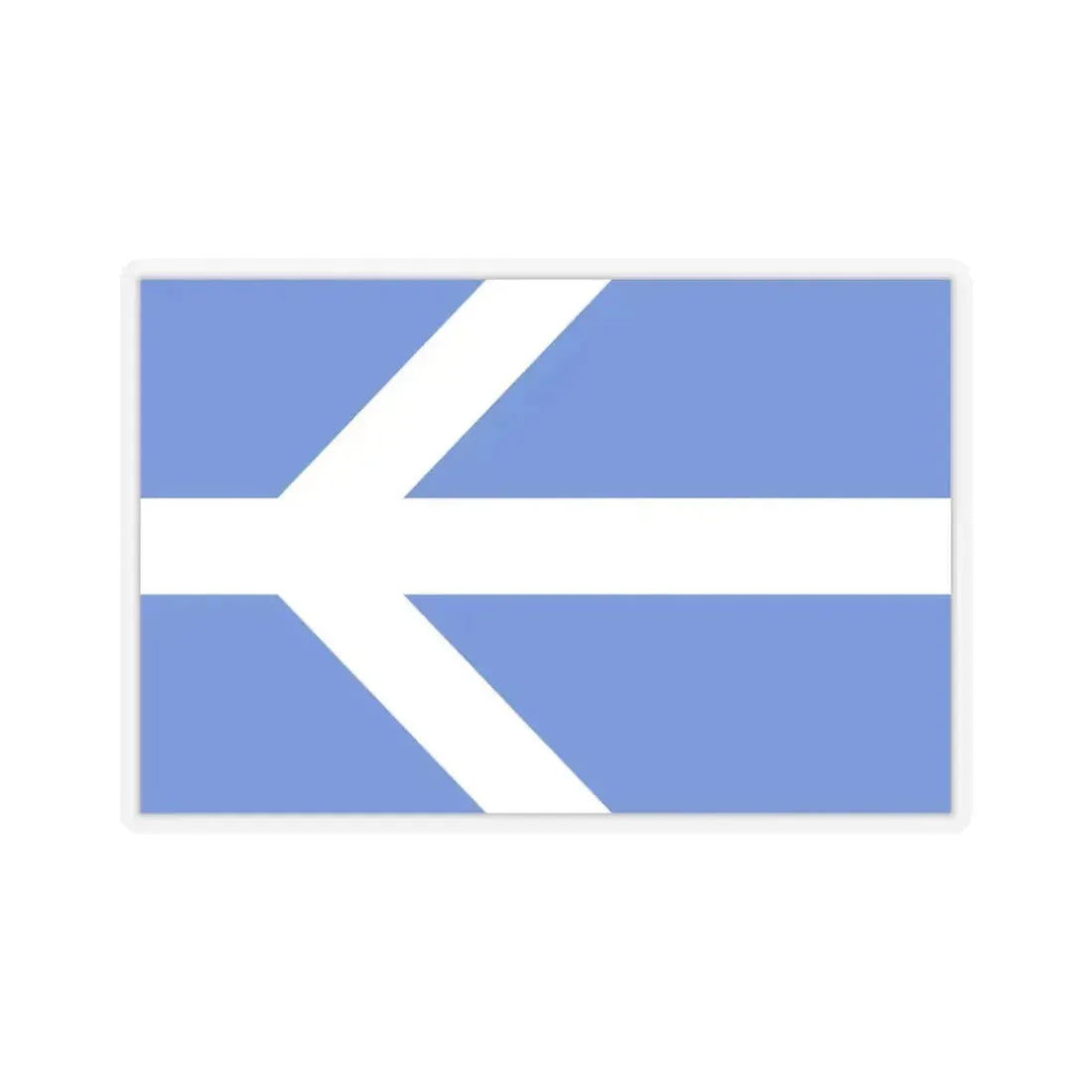 Flag of Lawrence, Massachusetts - STICKER Vinyl Kiss-Cut Decal 6 Inch Transparent - The Sticker Space