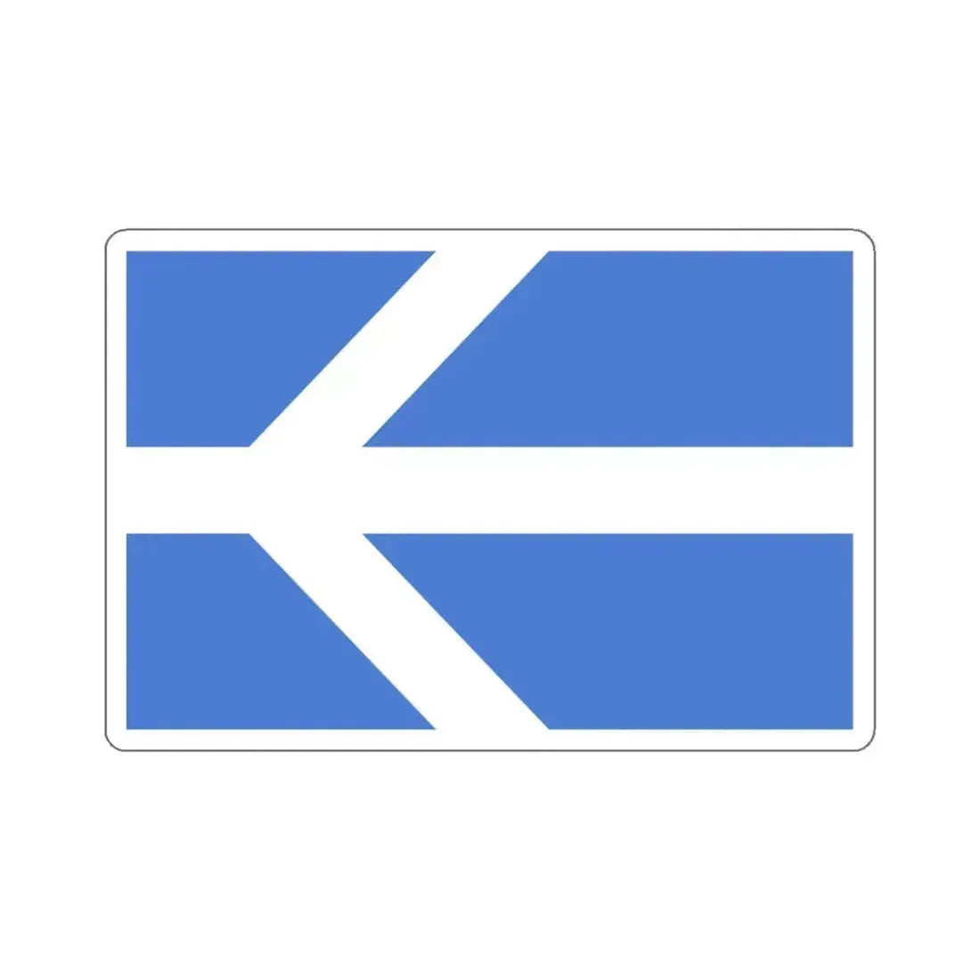 Flag of Lawrence, Massachusetts - STICKER Vinyl Kiss-Cut Decal 6 Inch White - The Sticker Space