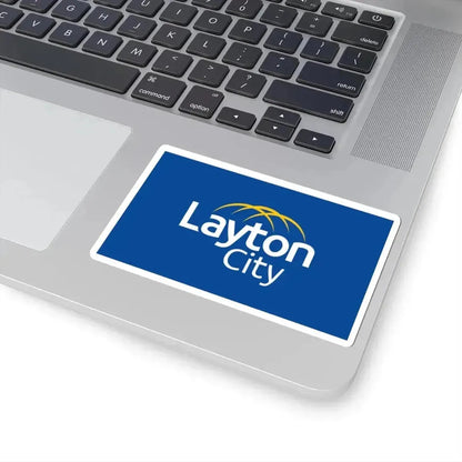 Flag of Layton Utah (United States) STICKER Vinyl Kiss-Cut Decal - The Sticker Space