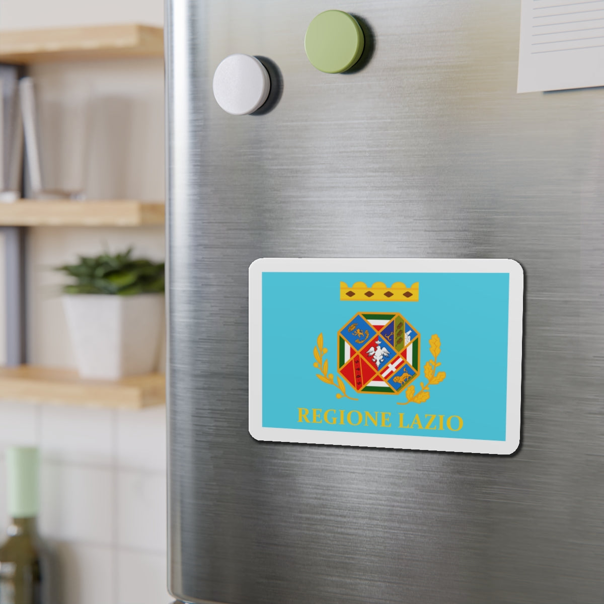 Flag of Lazio Italy - Die-Cut Magnet-The Sticker Space