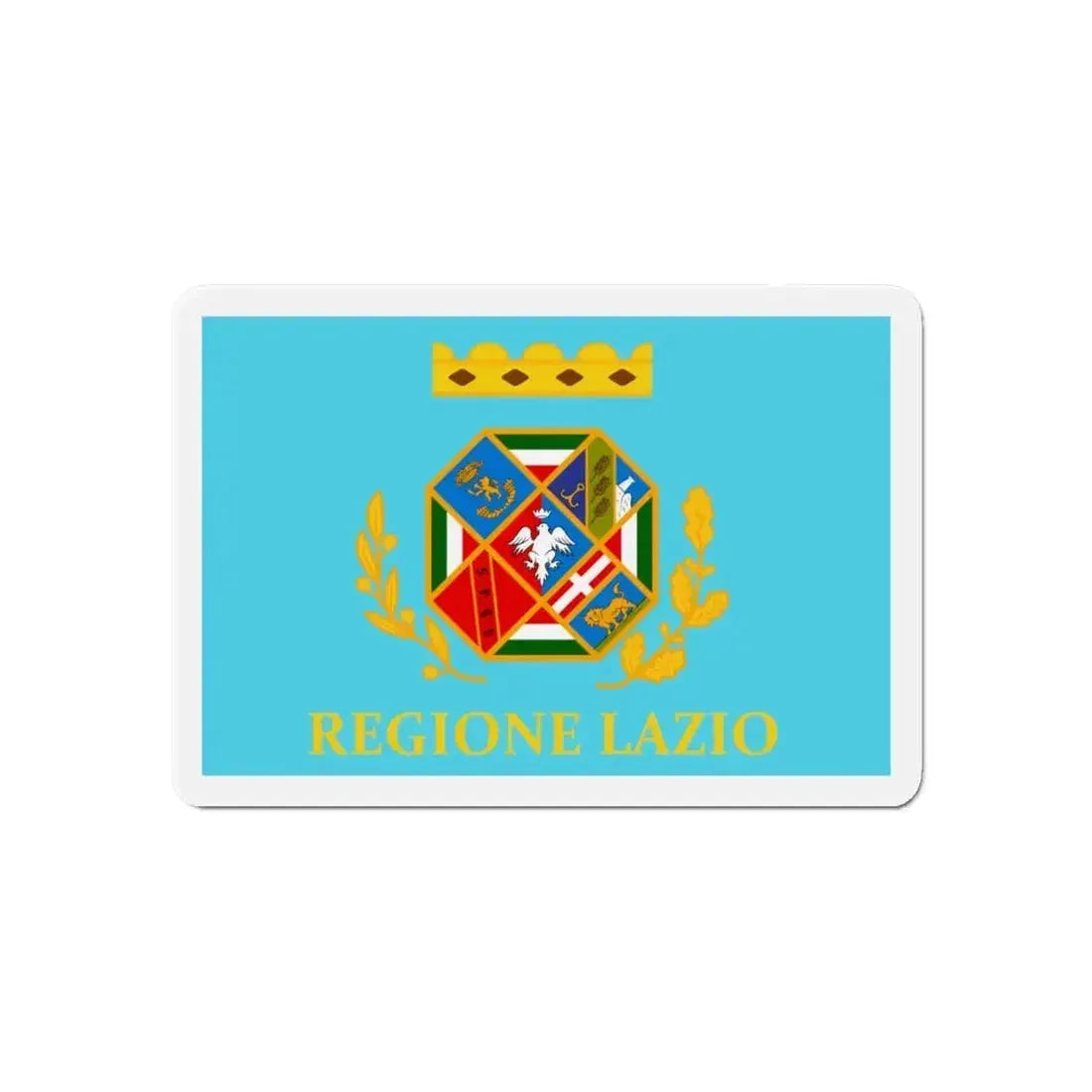 Flag of Lazio Italy - Refrigerator Magnet - The Sticker Space