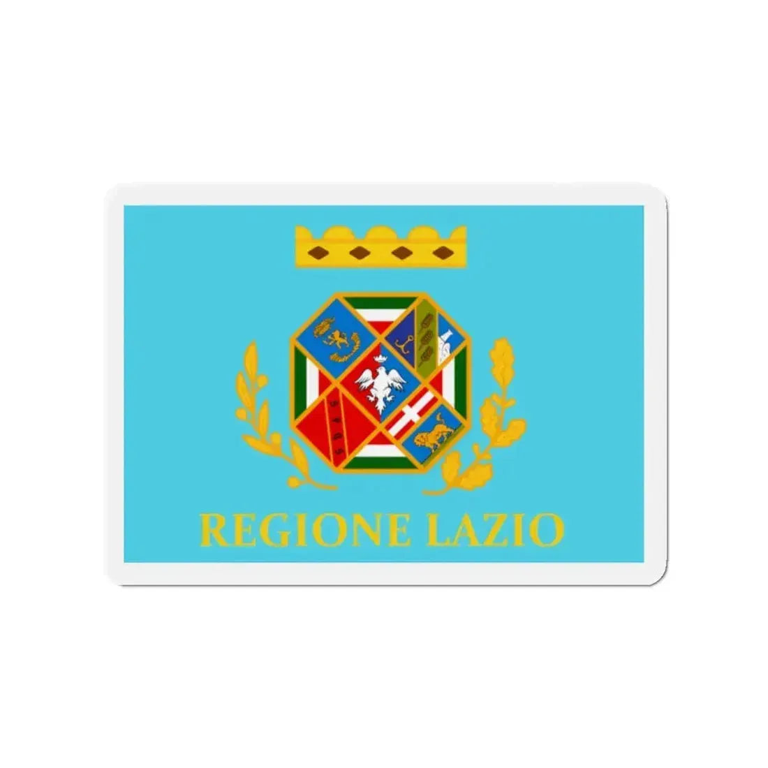 Flag of Lazio Italy - Refrigerator Magnet - The Sticker Space