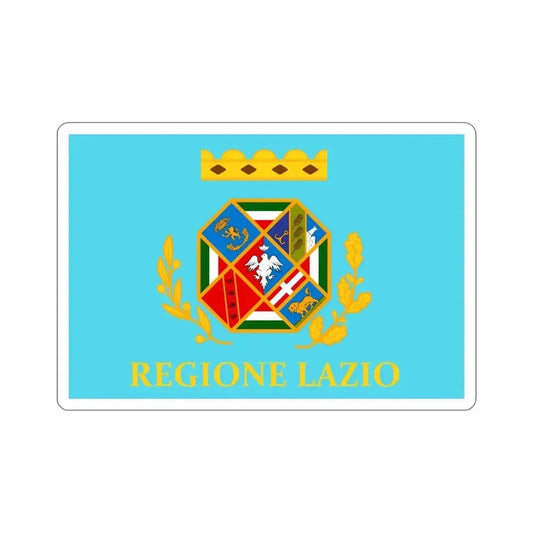 Flag of Lazio Italy STICKER Vinyl Die-Cut Decal 6 Inch - The Sticker Space