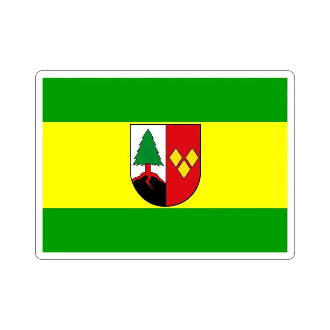 Flag of Lüchow Dannenberg Germany STICKER Vinyl Die-Cut Decal 6 Inch - The Sticker Space