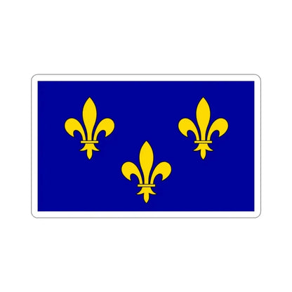 Flag of Île de France France 2 STICKER Vinyl Die-Cut Decal 2 Inch - The Sticker Space