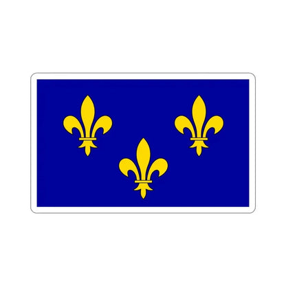 Flag of Île de France France 2 STICKER Vinyl Die-Cut Decal 4 Inch - The Sticker Space