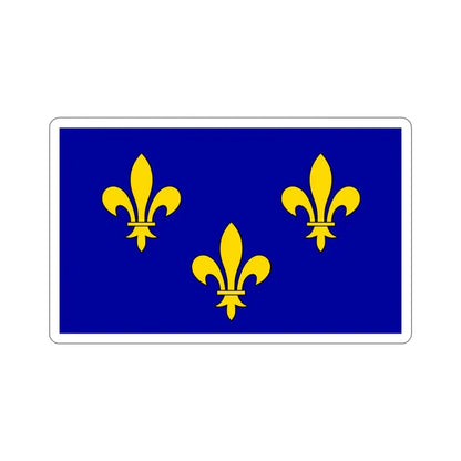 Flag of Île de France France 2 STICKER Vinyl Die-Cut Decal 4 Inch - The Sticker Space