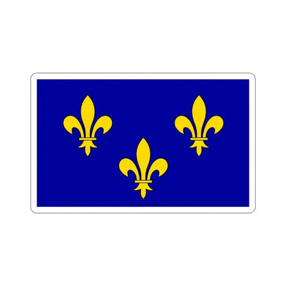 Flag of Île de France France 2 STICKER Vinyl Die-Cut Decal 5 Inch - The Sticker Space
