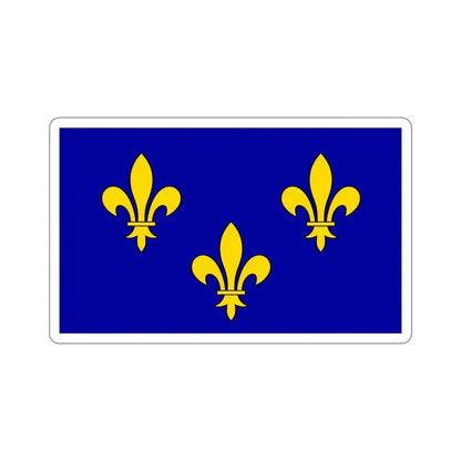 Flag of Île de France France 2 STICKER Vinyl Die-Cut Decal 5 Inch - The Sticker Space