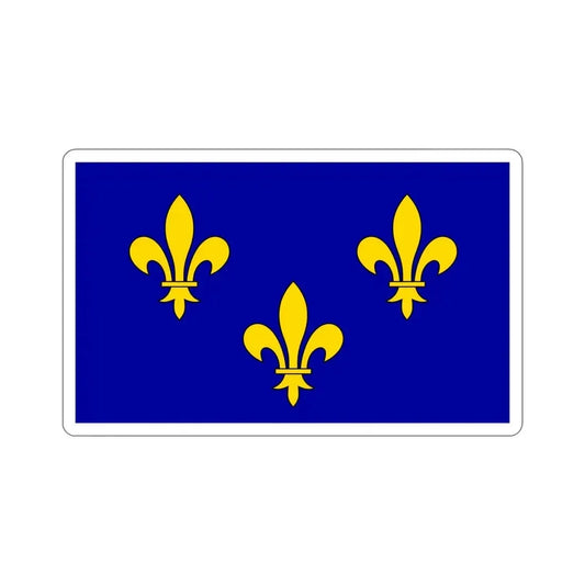 Flag of Île de France France 2 STICKER Vinyl Die-Cut Decal 6 Inch - The Sticker Space