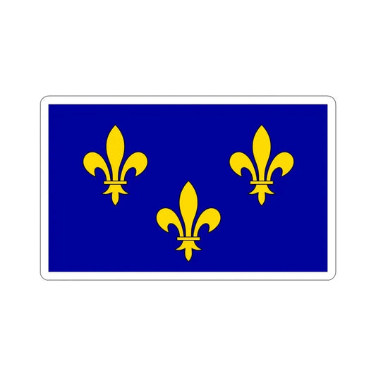 Flag of Île de France France 2 STICKER Vinyl Die-Cut Decal 6 Inch - The Sticker Space