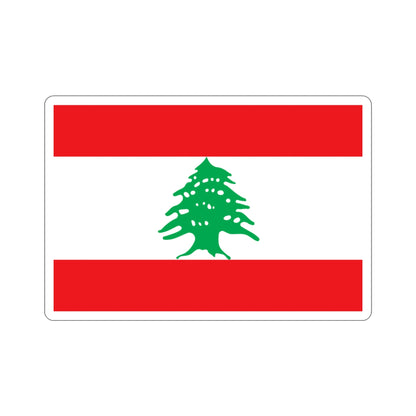 Flag of Lebanon STICKER Vinyl Die-Cut Decal-3 Inch-The Sticker Space