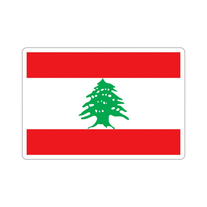 Flag of Lebanon STICKER Vinyl Die-Cut Decal-4 Inch-The Sticker Space