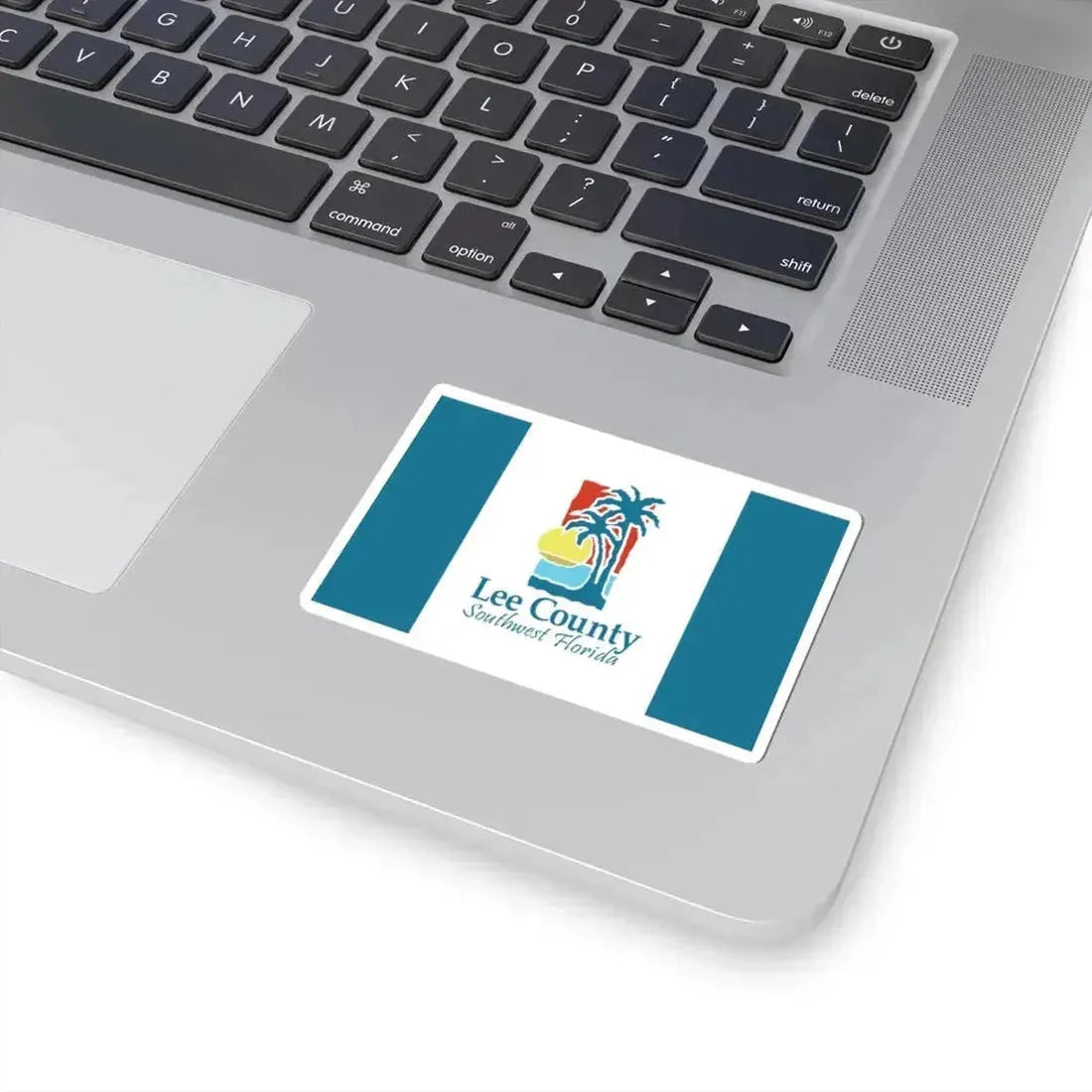 Flag of Lee County Florida (United States) STICKER Vinyl Kiss-Cut Decal - The Sticker Space