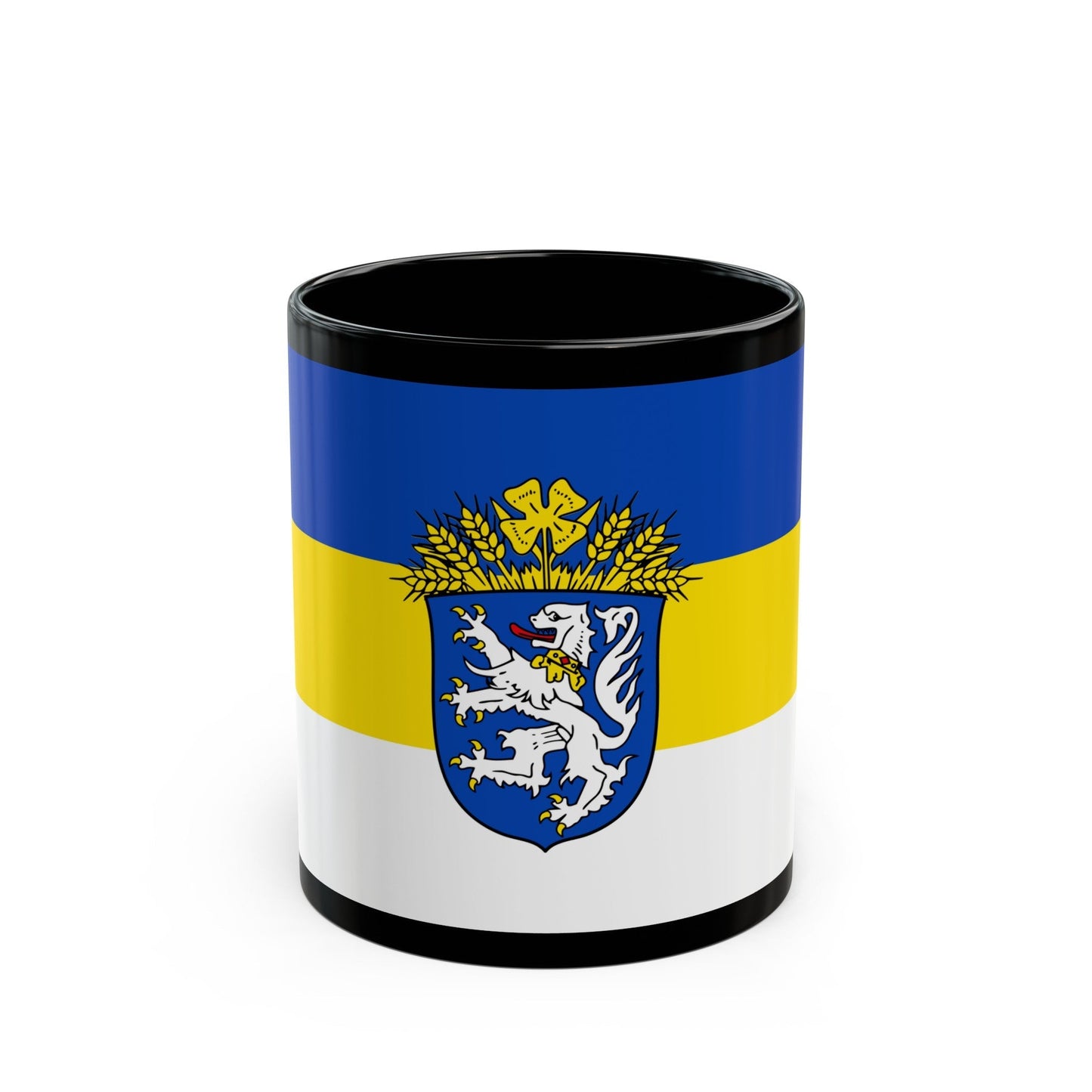 Flag of Leer Germany - Black Coffee Mug-11oz-The Sticker Space