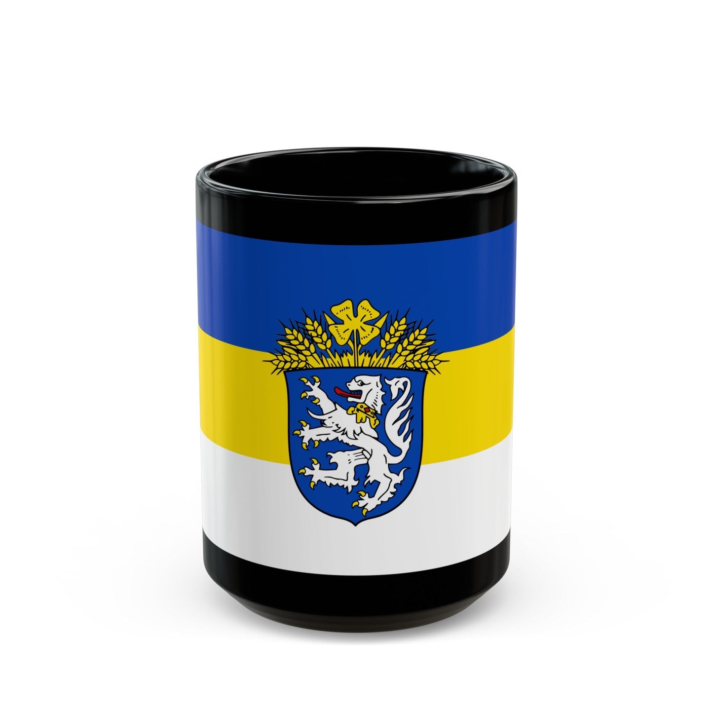 Flag of Leer Germany - Black Coffee Mug-15oz-The Sticker Space