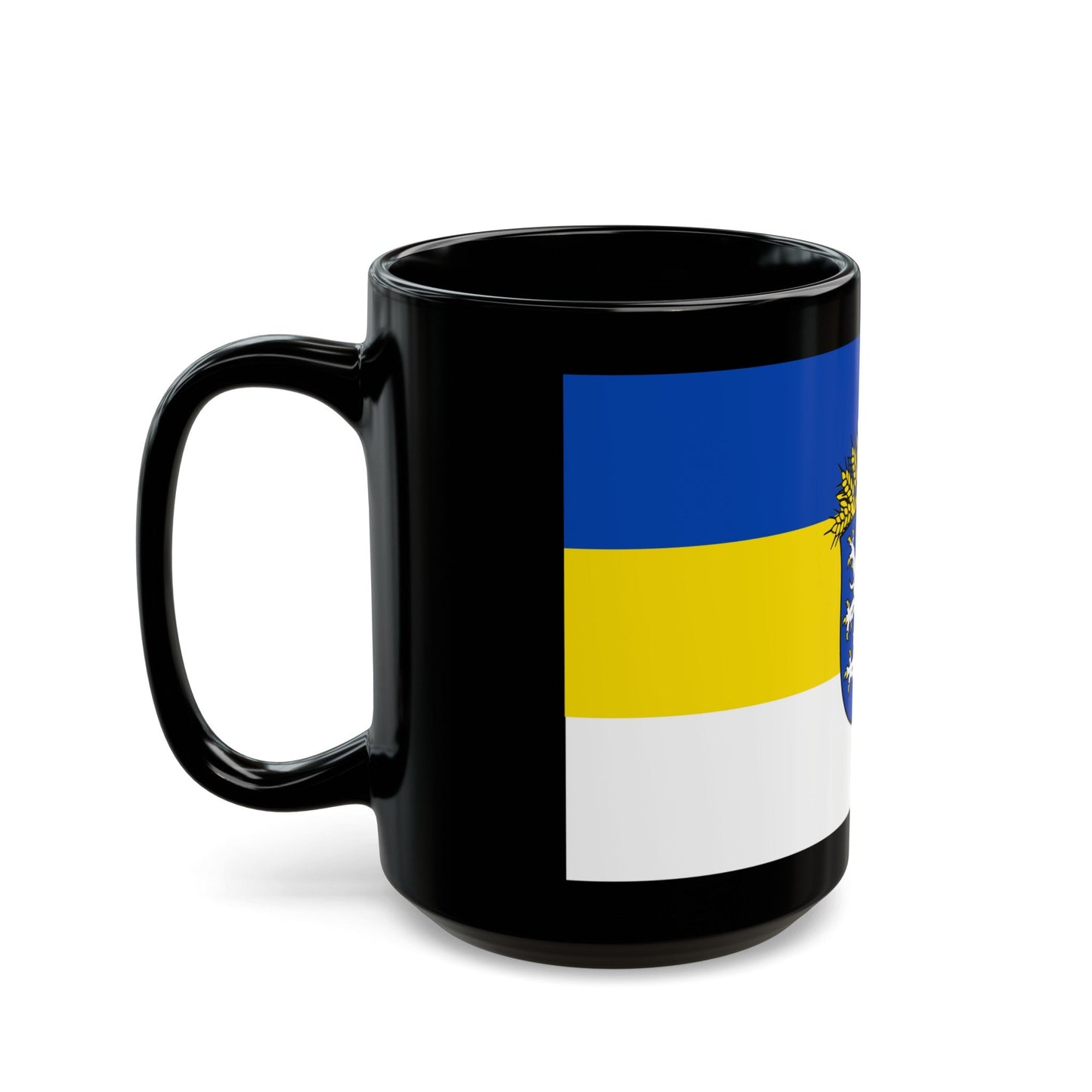 Flag of Leer Germany - Black Coffee Mug-The Sticker Space