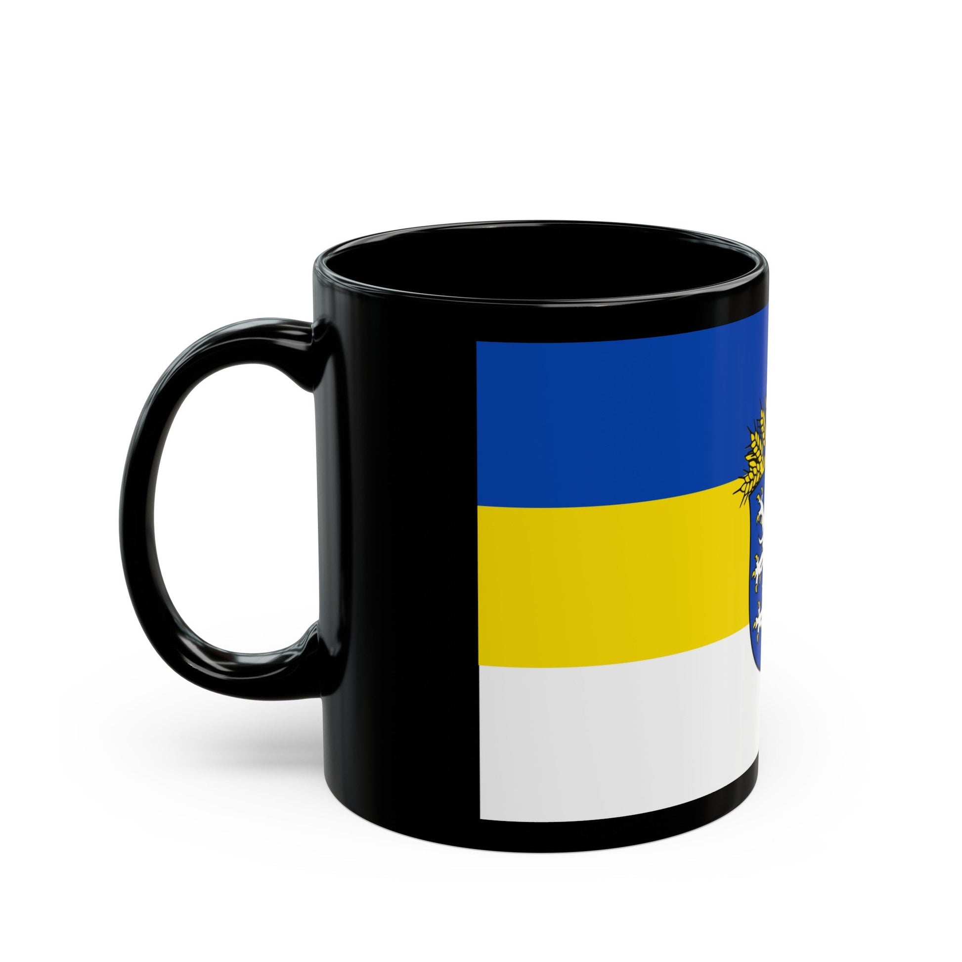 Flag of Leer Germany - Black Coffee Mug-The Sticker Space