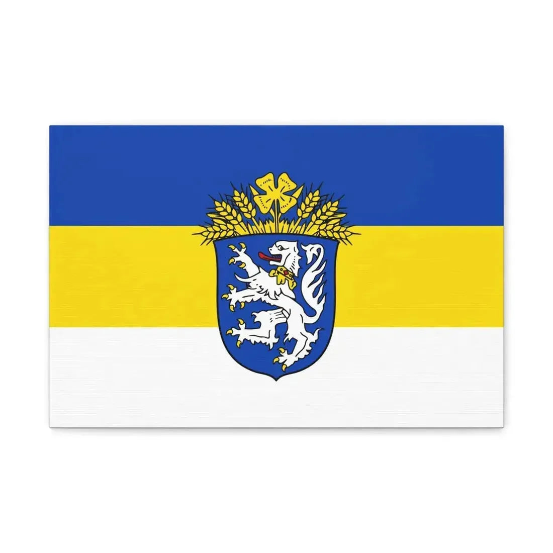 Flag of Leer Germany - Canvas Wall Art 18″ x 12″ 1.25" - The Sticker Space