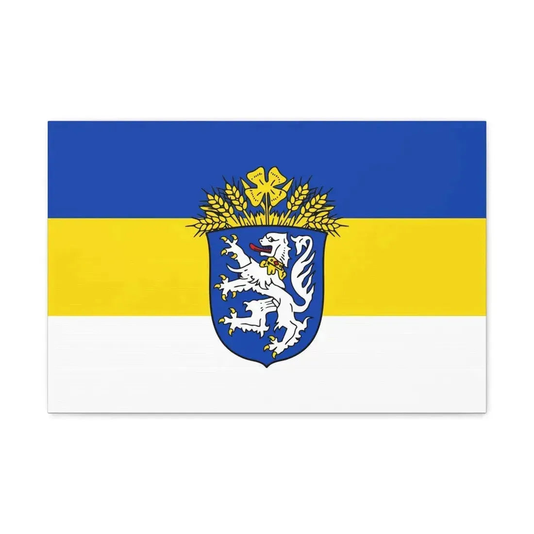 Flag of Leer Germany - Canvas Wall Art 24″ x 16″ 1.25" - The Sticker Space