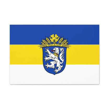 Flag of Leer Germany - Canvas Wall Art 24″ x 16″ 1.25" - The Sticker Space