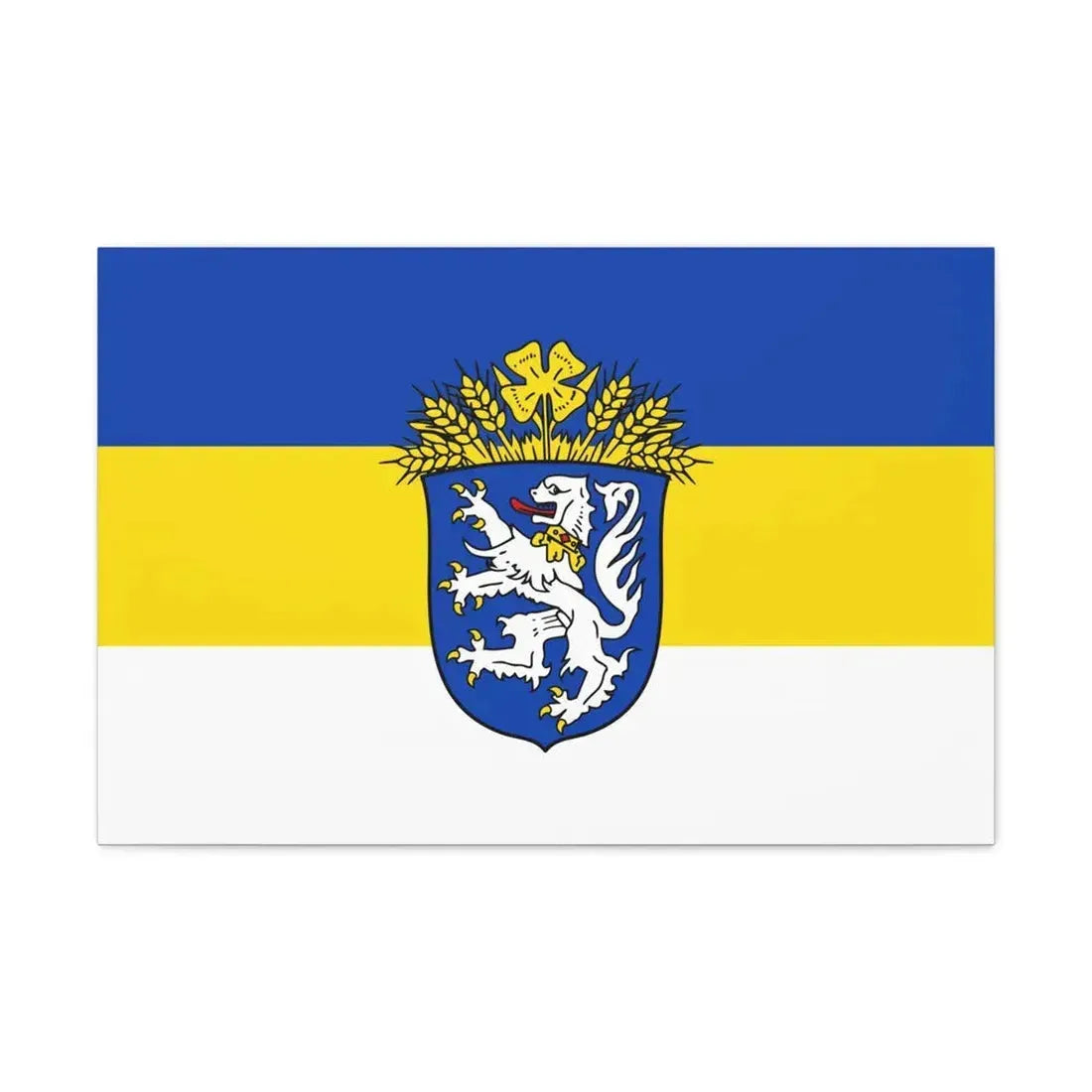 Flag of Leer Germany - Canvas Wall Art 30" x 20" 1.25" - The Sticker Space