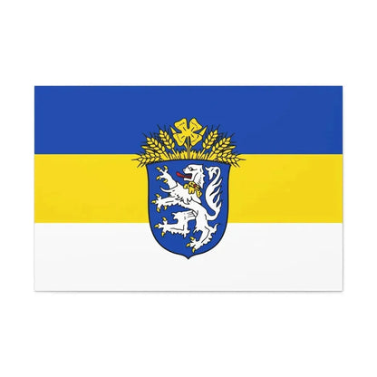 Flag of Leer Germany - Canvas Wall Art 36" x 24" 1.25" - The Sticker Space