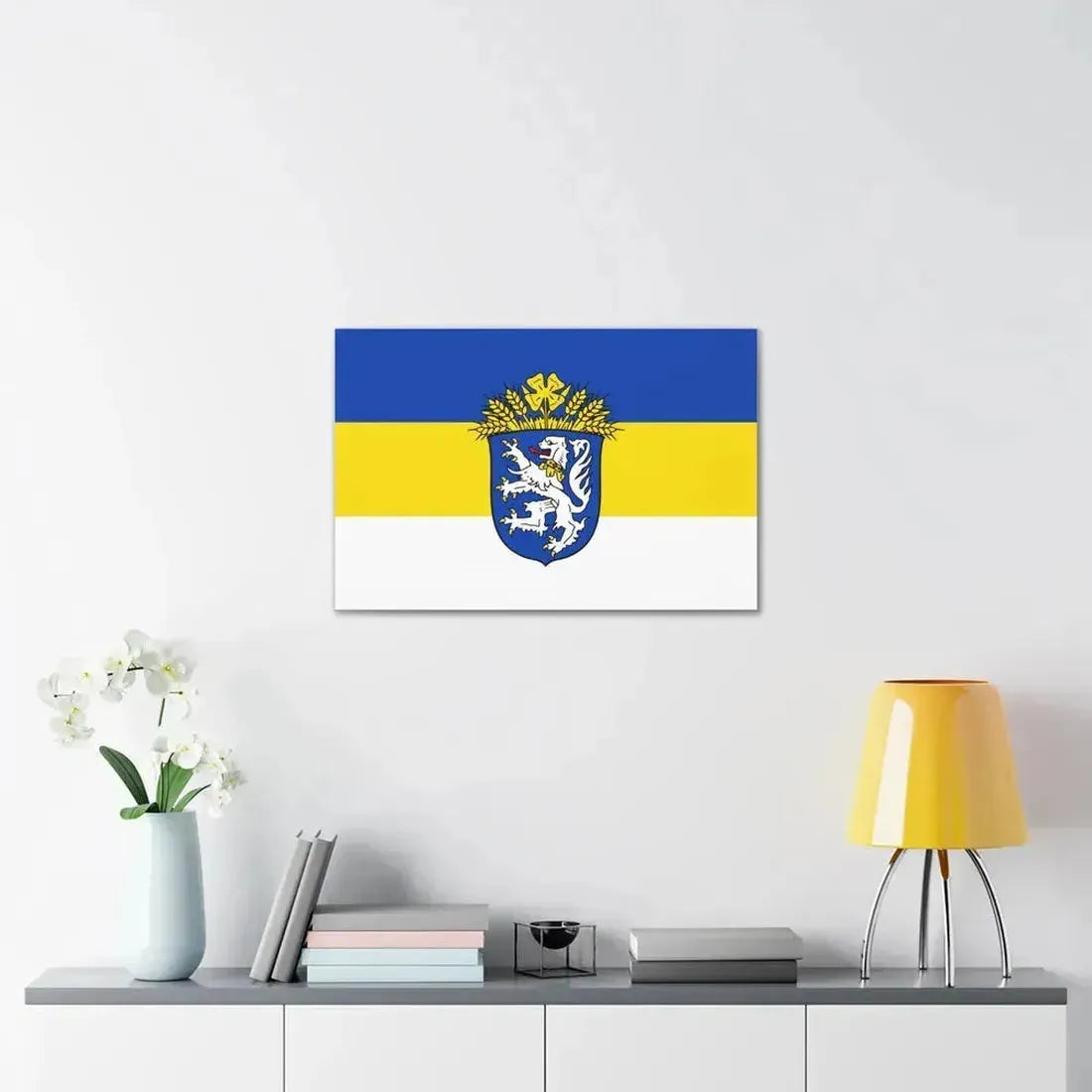 Flag of Leer Germany - Canvas Wall Art - The Sticker Space