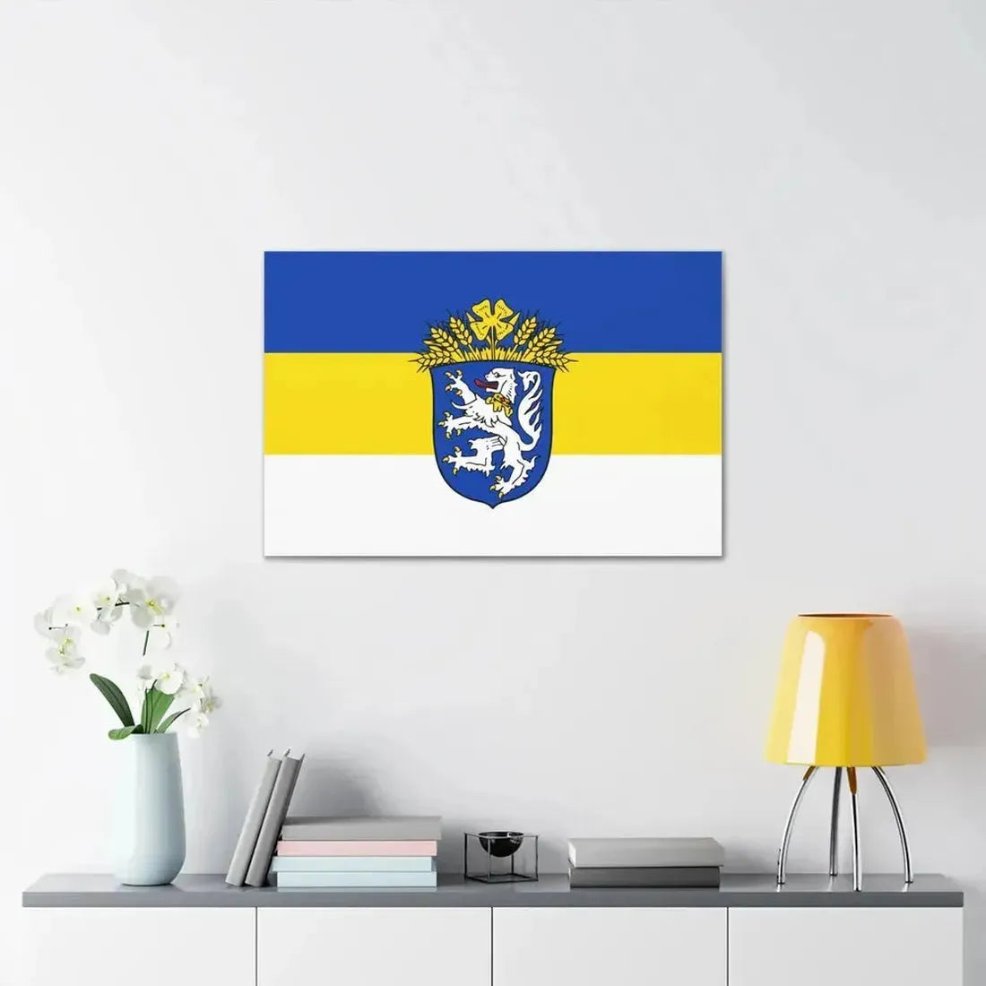 Flag of Leer Germany - Canvas Wall Art - The Sticker Space