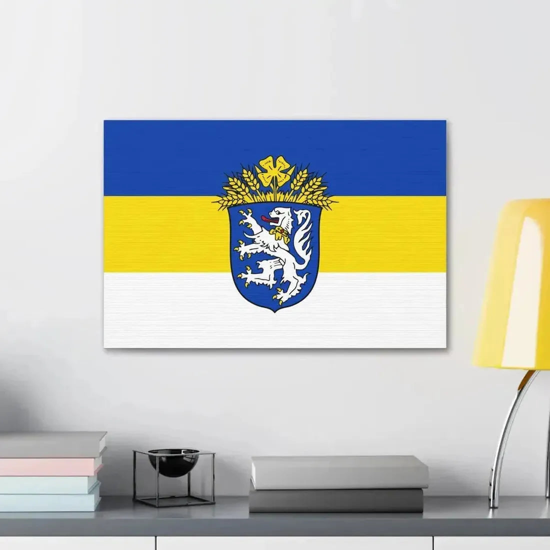 Flag of Leer Germany - Canvas Wall Art - The Sticker Space