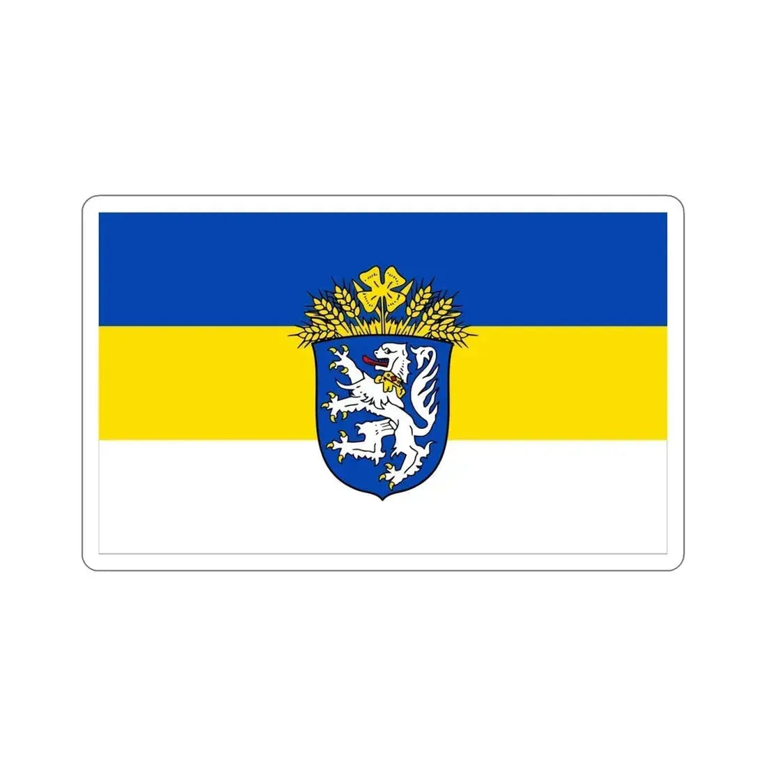 Flag of Leer Germany STICKER Vinyl Die-Cut Decal 5 Inch - The Sticker Space
