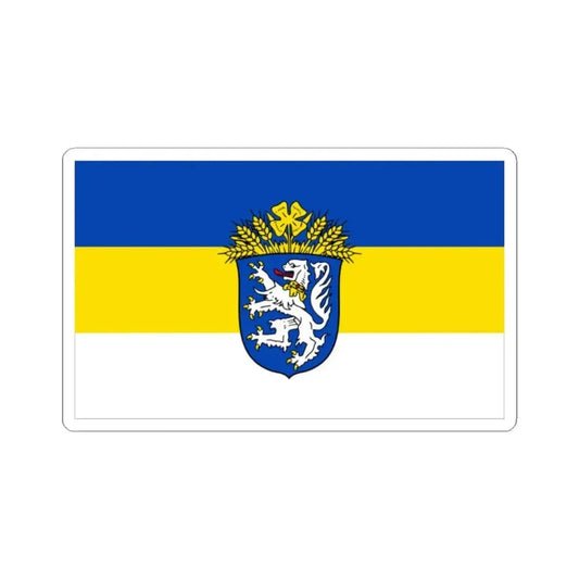 Flag of Leer Germany - STICKER Vinyl Kiss-Cut Decal 2 Inch White - The Sticker Space