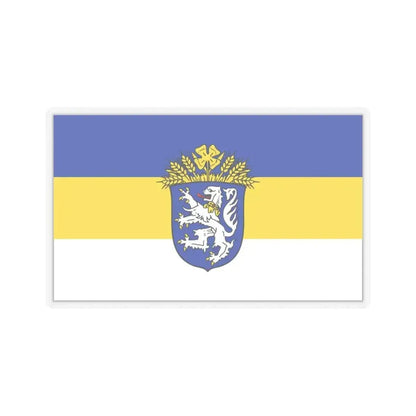 Flag of Leer Germany - STICKER Vinyl Kiss-Cut Decal 3 Inch Transparent - The Sticker Space
