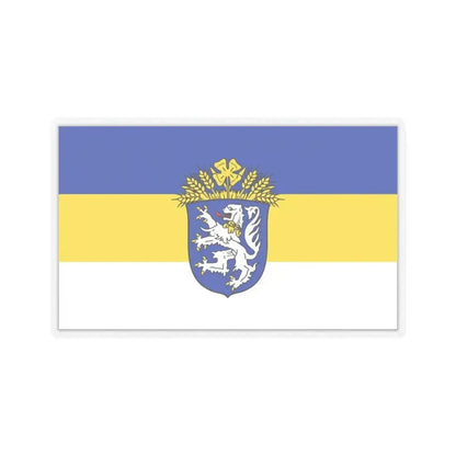 Flag of Leer Germany - STICKER Vinyl Kiss-Cut Decal 6 Inch Transparent - The Sticker Space