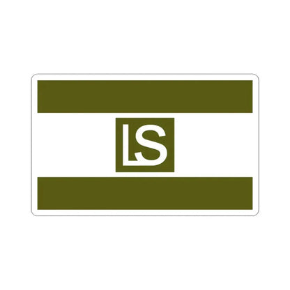 Flag of Lees Summit Missouri (United States) STICKER Vinyl Kiss-Cut Decal 3 Inch White - The Sticker Space