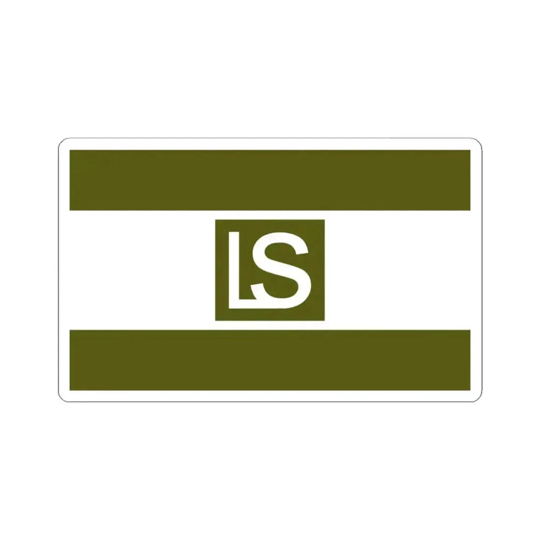 Flag of Lees Summit Missouri (United States) STICKER Vinyl Kiss-Cut Decal 4 Inch White - The Sticker Space