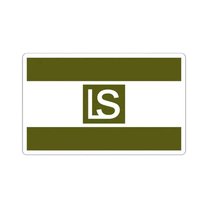 Flag of Lees Summit Missouri (United States) STICKER Vinyl Kiss-Cut Decal 4 Inch White - The Sticker Space