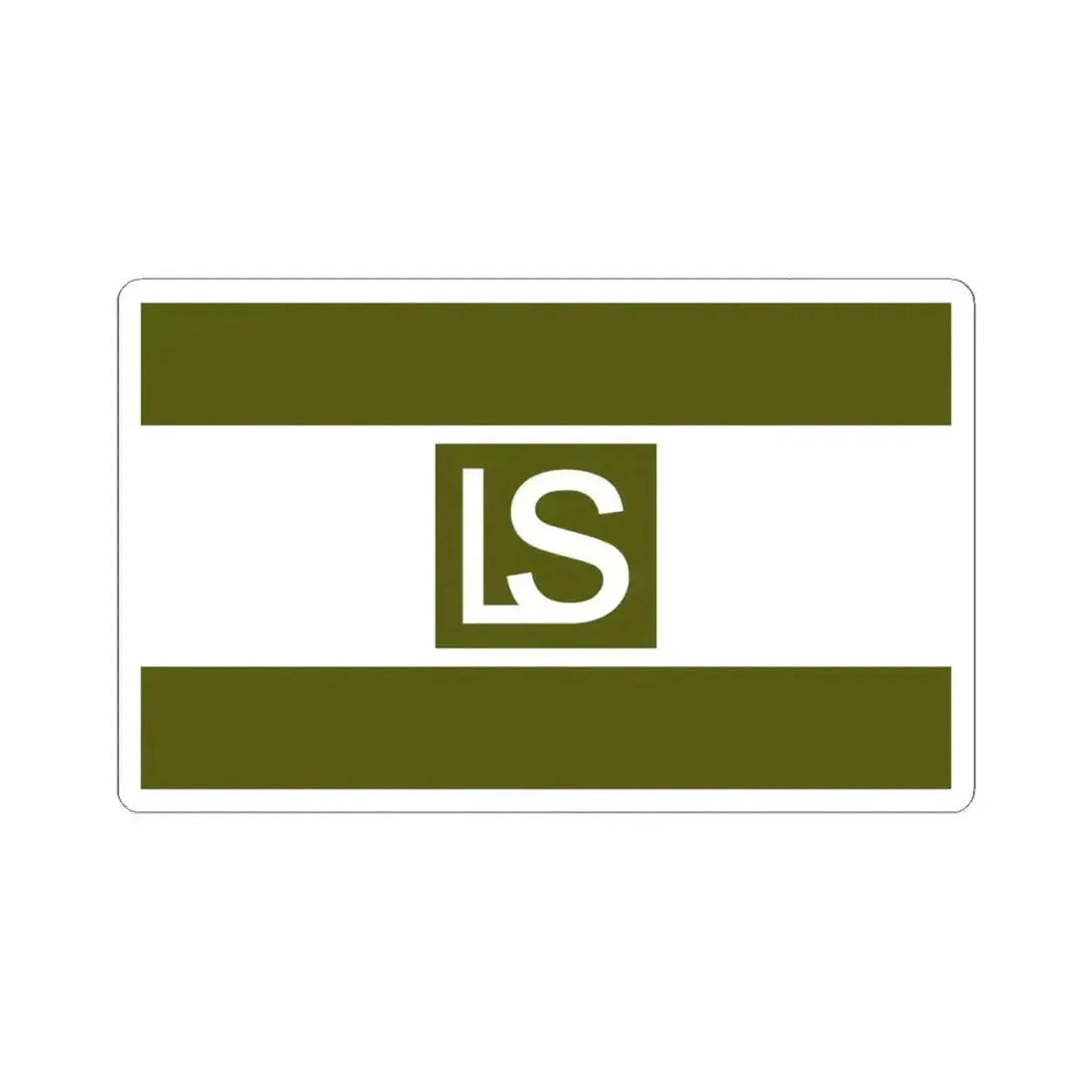 Flag of Lees Summit Missouri (United States) STICKER Vinyl Kiss-Cut Decal 6 Inch White - The Sticker Space