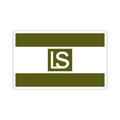 Flag of Lees Summit Missouri (United States) STICKER Vinyl Kiss-Cut Decal 6 Inch White - The Sticker Space