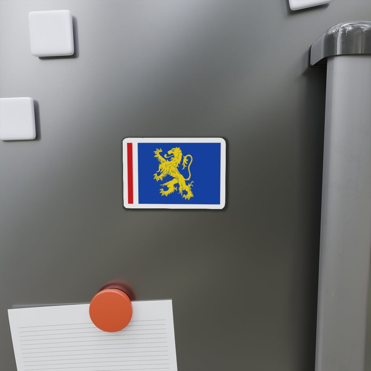 Flag of Leeuwarden the capital of the province of Friesland Netherlands - Die-Cut Magnet-The Sticker Space