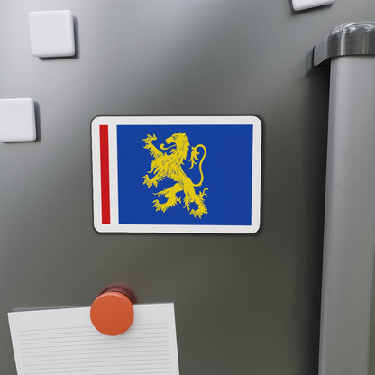 Flag of Leeuwarden the capital of the province of Friesland Netherlands - Die-Cut Magnet-The Sticker Space