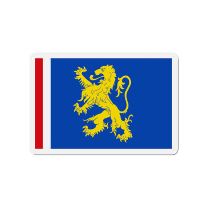 Flag of Leeuwarden the capital of the province of Friesland Netherlands - Die-Cut Magnet-3" x 3"-The Sticker Space