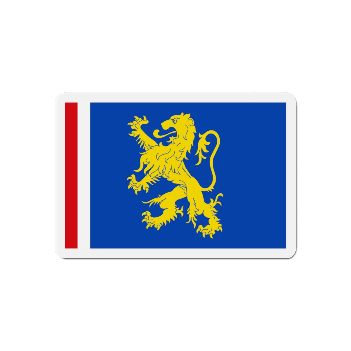 Flag of Leeuwarden the capital of the province of Friesland Netherlands - Die-Cut Magnet-6 × 6"-The Sticker Space