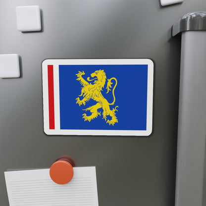 Flag of Leeuwarden the capital of the province of Friesland Netherlands - Die-Cut Magnet-The Sticker Space