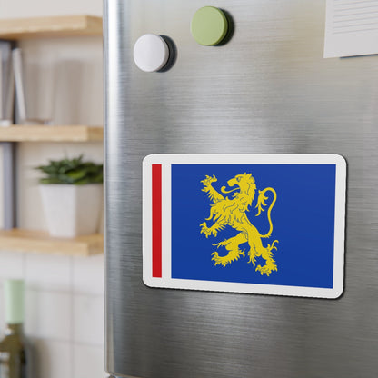 Flag of Leeuwarden the capital of the province of Friesland Netherlands - Die-Cut Magnet-The Sticker Space