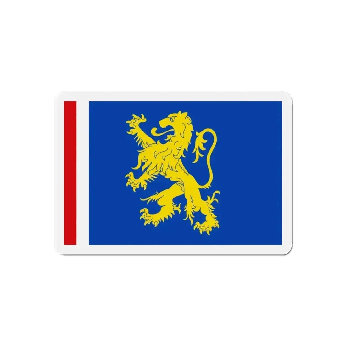 Flag of Leeuwarden the capital of the province of Friesland Netherlands - Refrigerator Magnet - The Sticker Space
