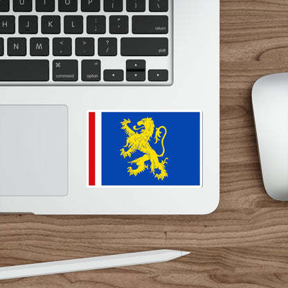 Flag of Leeuwarden the capital of the province of Friesland Netherlands STICKER Vinyl Die-Cut Decal-The Sticker Space