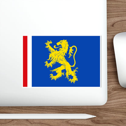 Flag of Leeuwarden the capital of the province of Friesland Netherlands STICKER Vinyl Die-Cut Decal-The Sticker Space