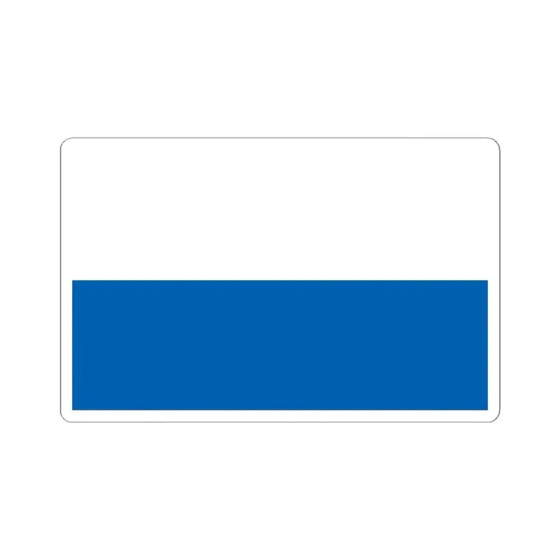 Flag of Legnica Poland - STICKER Vinyl Kiss-Cut Decal 4 Inch White - The Sticker Space